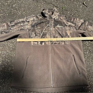 Men's Magellan Camouflage and Brown FleeceJacket - Sz Medium
